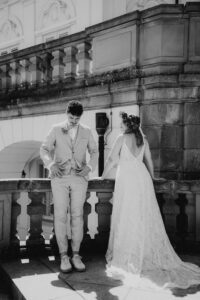 Schloss Solitude Brautpaar hochzeit Shooting Getting Ready
